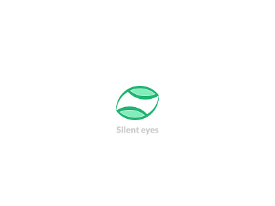 Logo Silent eyes app branding icon illustration illustrator logo silent eyes silent eyes typography ui vector web