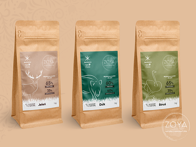 Zoya petfood packaging branding design packaging print