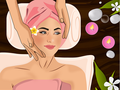 Spa illustration graphic design