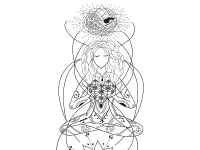 Mandala line art illustration line art mandala art