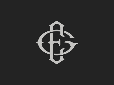 Monogram EG brand branding design gothic lettering lettermark logo logotype monogram t shirt type typography vector