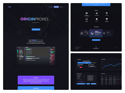 Origin Proxy app blacktheme design orange design typography ui ux uidesign uiux ux ux design