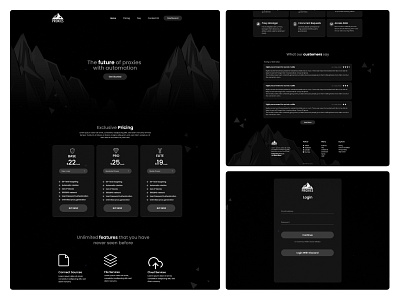 Peak Proxy app blacktheme branding design greentheme orange design ui ux uidesign uiux ux ux design