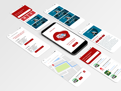 Ambulance App ambulance apps dashboard design hompage splash page ui uiux
