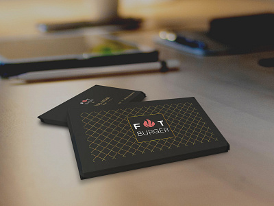 FAT BURGER Business Card branding business card business cards businesscard illustration luxury business card minimal business card modern business card visiting card