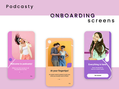 Podcasty ( Podcast app) app design mobile mobile app design product design ui uiux ux visual design