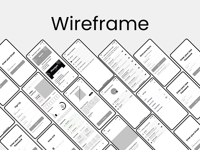 Wireframe of Quit Smoking App app design branding case study creative design dribble figma quit smoking ui uiux ux vector wireframing