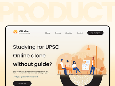 UPSC Mitra : Product Launch Website