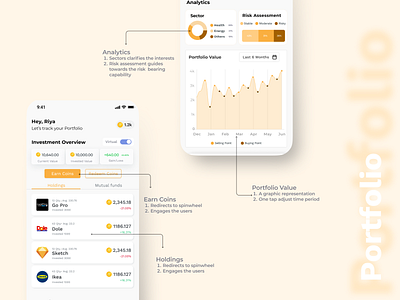 SlayFin: Portfolio Page adobe app design banking concept creative design dribble finance fintech illustration investing logo mobile design teens ui user expereince user interface ux