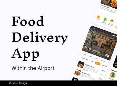 Food Delivery App in Airport app design design ui ux