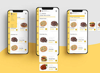 Food delivery app adobe photoshop adobe xd design graphic design high fidelity design interface mockup prototype ui user research ux wireframes