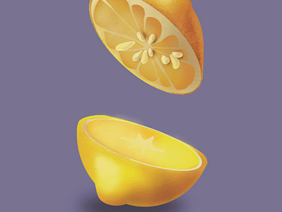 Crying lemons gif animated illustration