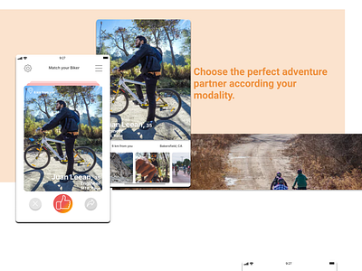 Match up Biker app