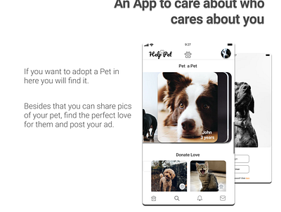 Help Pet app app app design design interface landing page ui ui uidesign ux web