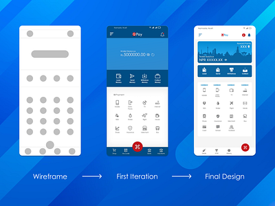 Mobile Wallet App Redesign Iterations basic ui basic ux clean ui design illustration kiosk system ui logo management system design mobile app design ui design trends