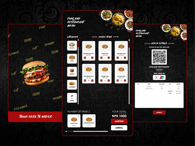 Self Ordering Kiosk UI Design