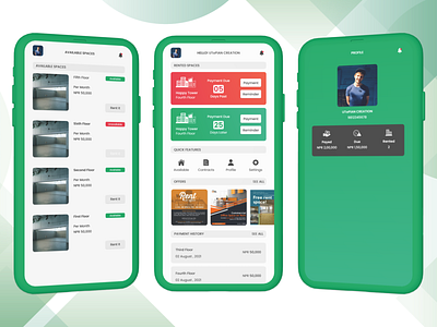 Rent Management Mobile App UI Design