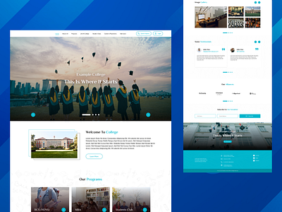 University Website UI Concept