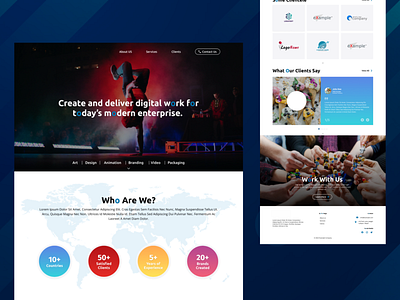 Company Website UI Concept