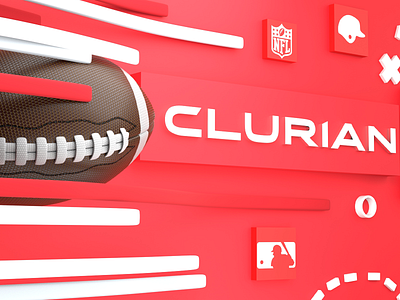 3D Clurian model 3d 3dmodeling 3dsports 3dsportsmodeling americanfootballmodeling baseballmodeling brandidentity branding design graphic design logo logodesign logotype sportmodeling