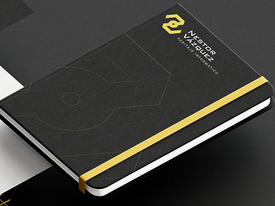 Nestor Vázquez Notebook balckbrand blacklogo brandidentity branding computerlogo design graphic design logo logotype mockup notebooklogo notebookmockup professionalmockup professionalogo programminglogo yellowbrand yellowlogo