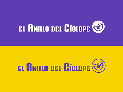 El Anillo del Cíclope logo design brandidentity branding colorlogo colorpalette design graphic design logo logodesign logotype purple purplelogo yellowlogo