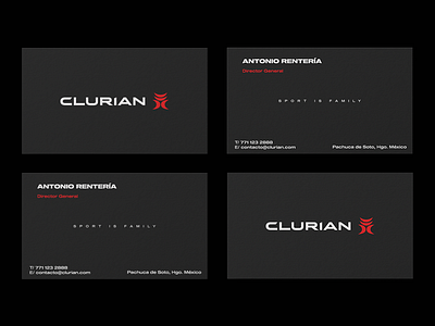 Clurian Business card brandidentity branding businesscard design graphic design logo logodesign logotype sportinglogo sportslogo