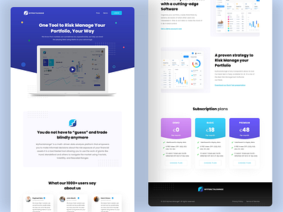 MyFractalRange Landing Page brandidentity branding finance fintech graphyy landingpage landingpagedesign ui userexperiencedesign ux