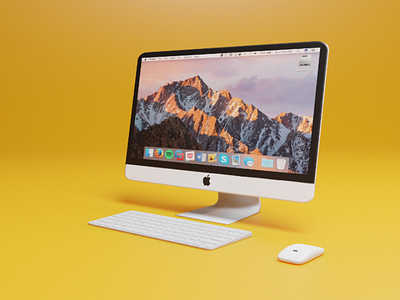 Apple Mac in Blender 2.8 apple blender desktop technology