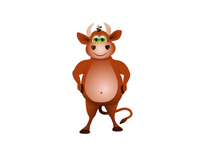 Бык актуально арт бренд бык вектор годбыка животное иллюстрация мультгерой новый год праздник