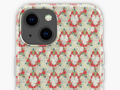 Seamless Floral Pattern With Lovely Hearts Of Roses