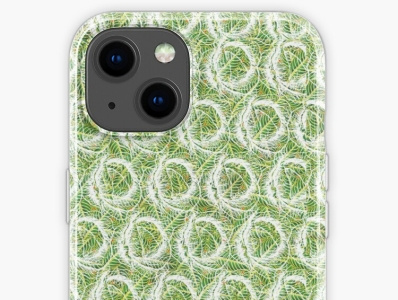 Tropical Green Leaves Seamless Pattern White Floral Background apple branding branding design design editing illustration illustrations illustrator iphone iphone14 iphonecase pattern phonecase ui vector