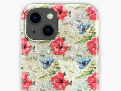 Floral Vintage Seamless Pattern With Vibrant Shining Flowers 3d animation apple branding branding design design editing graphic design illustration illustrations illustrator iphone14 iphone14pro logo motion graphics ui vector