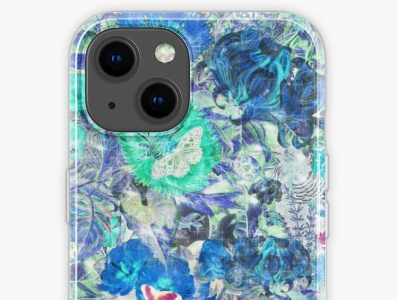 Neon glowing roses and butterflies iPhone case design 3d animation apple branding branding design design editing graphic design illustration illustrations illustrator iphone iphone13 iphone14 logo motion graphics ui