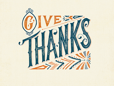 Give Thanks // Modify Ink customize give thanks lettering thanks type typeography