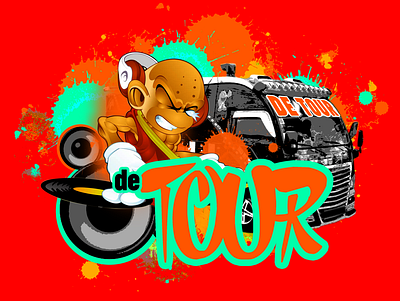 De Tour logo design. de tour de tour design logo