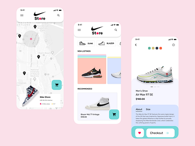 Nike Store Mobile App Design - Concept