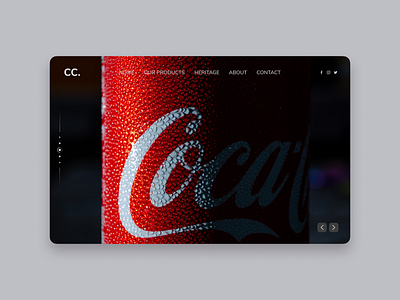 Coca Cola Landing Page Design