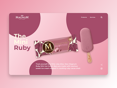 Magnum Ruby Landing Page Design