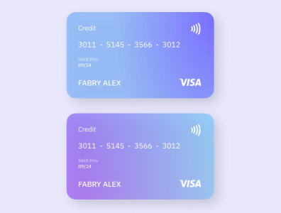 Credit Cards UI Design