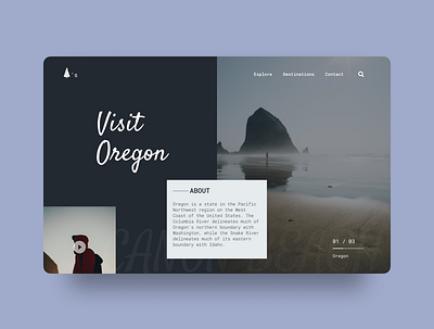 Visit Oregon Landing Page design designer landingpage uidesign uxdesign webdesign website