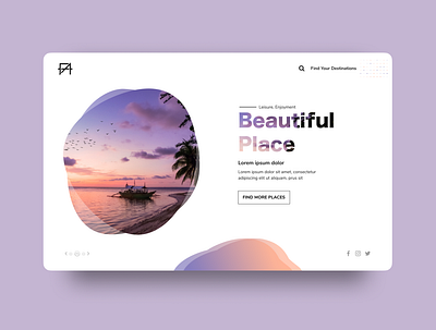 Find Your Destination Landing Page Design design designer landingpage uidesign uxdesign webdesign website