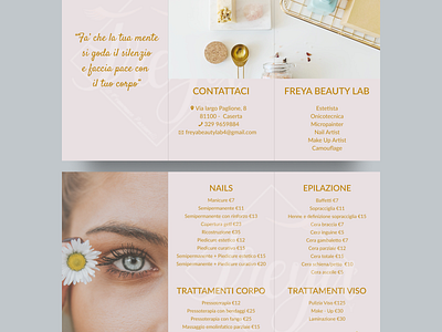 Freya Beauty Lab New Brochure brochure brochure design brochure layout designer uidesign uxdesign webdeisgn