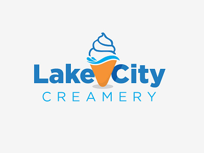 Local Creamery Logo branding celinaoh design graphicdesign icecream icon localshop logo