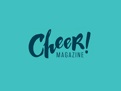 Cheer Magazine Logo branding bright cheer cheerleader colorful energetic logo magazine modern rebrand young