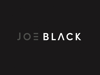 Joe Black Logo black and white branding design logo minimal modern music music industry simple subtle