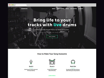 Adam Drums Website