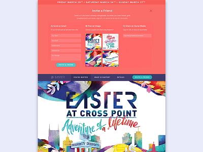 Crosspoint Church Easter Website church easter nashville tennessee ui ux website