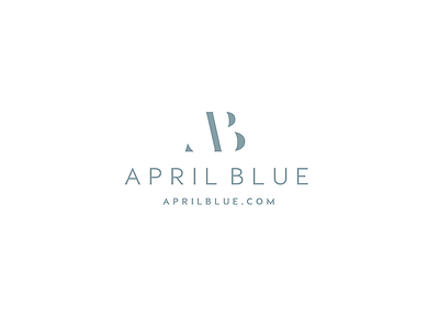 April Blue Realtor Logo chic clean initials local logo minimal modern nashville personality real estate san serif simple