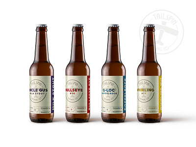 Tailspin Brewing Co. Beer Branding